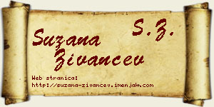 Suzana Živančev vizit kartica